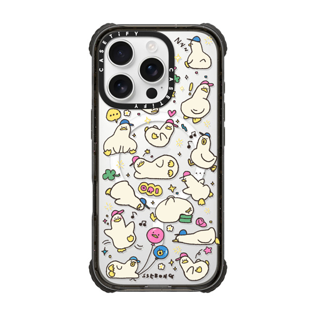 SSEBONG x CASETiFY iPhone 16 Pro Case Animal,Cartoon Black ウルトラ インパクトケース MagSafe 対応 DUCKS Father's Day SSEBONG x CASETiFY iPhone 16 Pro Case Animal,Cartoon Black ウルトラ インパクトケース MagSafe 対応 DUCKS Father's Day