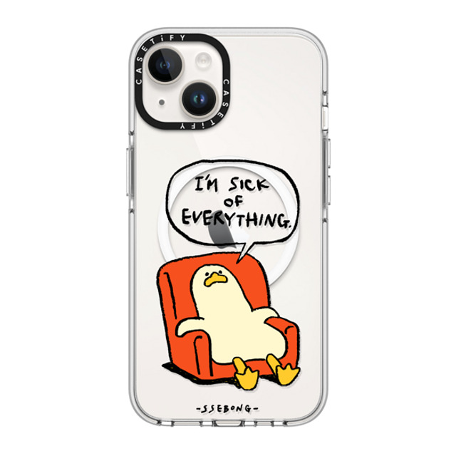 SSEBONG x CASETiFY iPhone 14 ケース クリア クリア ケース MagSafe対応 Melting duck