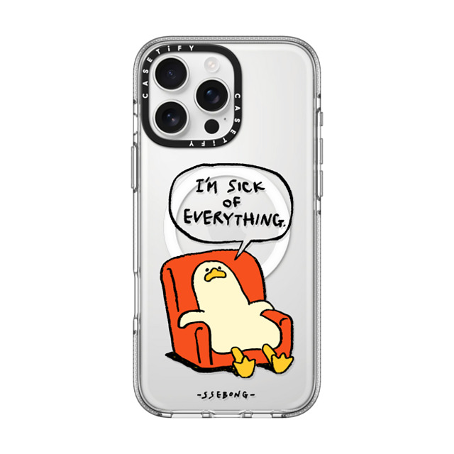 SSEBONG x CASETiFY iPhone 16 Pro Max ケース クリア クリア ケース MagSafe対応 Melting duck