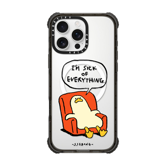 SSEBONG x CASETiFY iPhone 16 Pro Max Case Black ウルトラ インパクトケース MagSafe 対応 Melting duck SSEBONG x CASETiFY iPhone 16 Pro Max Case Black ウルトラ インパクトケース MagSafe 対応 Melting duck