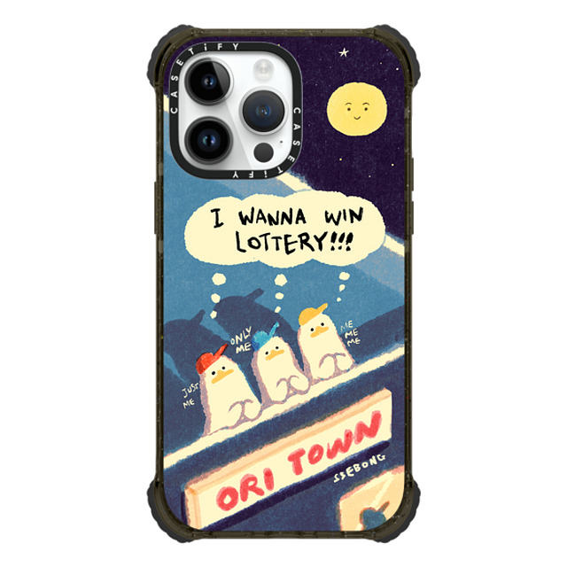 CASETiFY iPhone 14 Pro Max Case �u���b�N �E���g�� �C���p�N�g�P�[�X MagSafe �Ή� Animal,Cartoon Animal,Cartoon,Cartoon,Animal I WANNA WIN LOTTERY!!