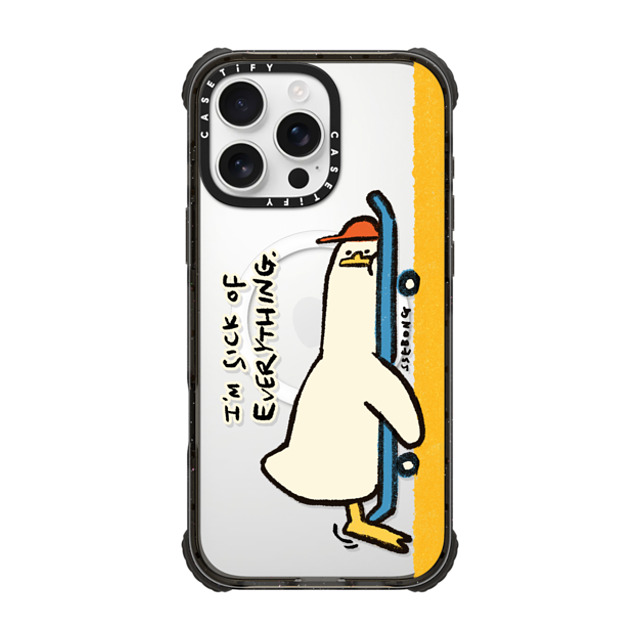 SSEBONG x CASETiFY iPhone 16 Pro Max Case Black ウルトラ インパクトケース MagSafe 対応 I'M SICK OF EVERYTHING SSEBONG x CASETiFY iPhone 16 Pro Max Case Black ウルトラ インパクトケース MagSafe 対応 I'M SICK OF EVERYTHING