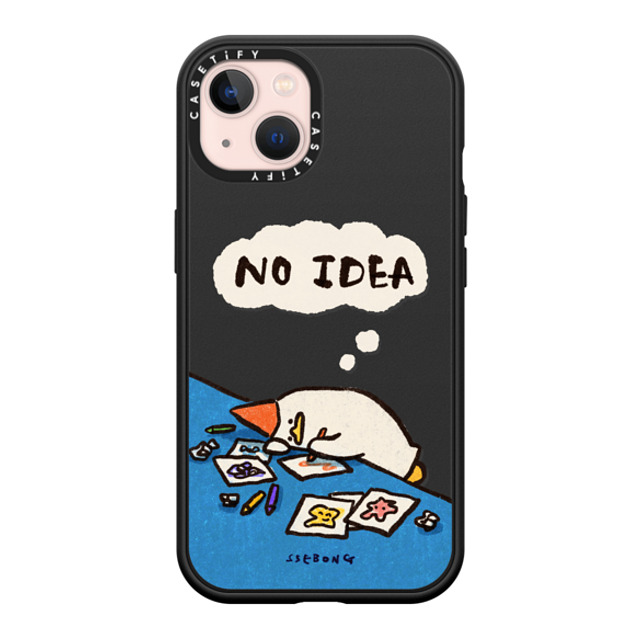 SSEBONG x CASETiFY iPhone 13 ケース マットブラック インパクトケース MagSafe対応 No idea