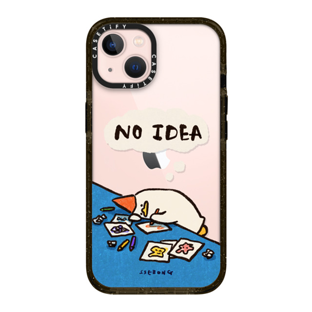 SSEBONG x CASETiFY iPhone 13 ケース ブラック インパクトケース No idea