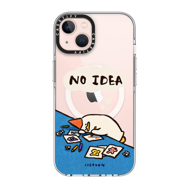 SSEBONG x CASETiFY iPhone 13 ケース クリア クリア ケース MagSafe対応 No idea