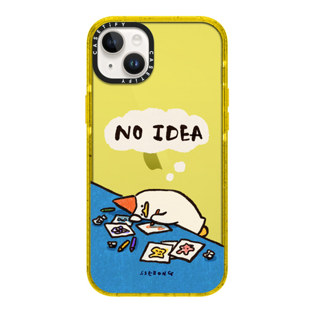 SSEBONG x CASETiFY iPhone 14 Plus Case Animal,Cartoon イエロー Impact Case No idea Back to School SSEBONG x CASETiFY iPhone 14 Plus Case Animal,Cartoon イエロー Impact Case No idea Back to School