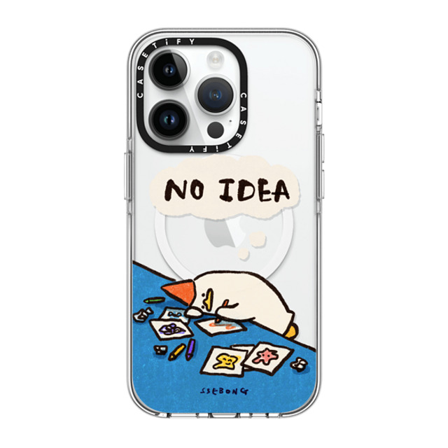 SSEBONG x CASETiFY iPhone 14 Pro ケース クリア クリア ケース MagSafe対応 No idea