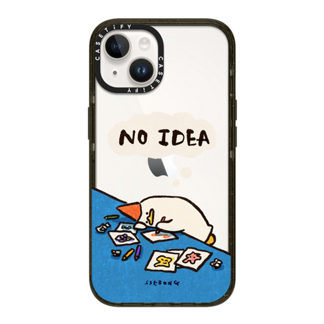 SSEBONG x CASETiFY iPhone 14 ケース ブラック インパクトケース No idea