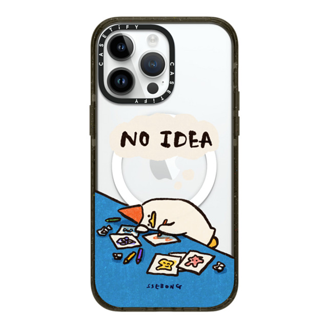 SSEBONG x CASETiFY iPhone 14 Pro Max ケース ブラック インパクトケース MagSafe対応 No idea