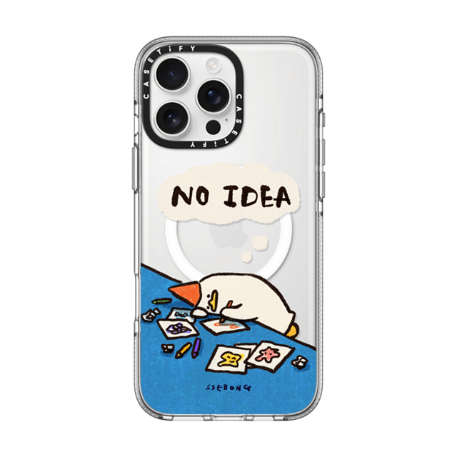 SSEBONG x CASETiFY iPhone 16 Pro Max ケース クリア クリア ケース MagSafe対応 No idea