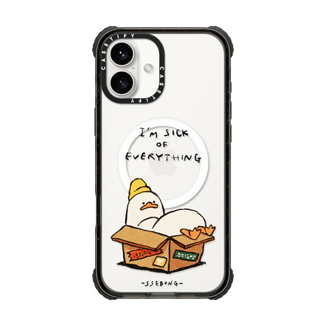 SSEBONG x CASETiFY iPhone 16 Plus Case Black ウルトラ インパクトケース MagSafe 対応 FRAGILE SSEBONG x CASETiFY iPhone 16 Plus Case Black ウルトラ インパクトケース MagSafe 対応 FRAGILE