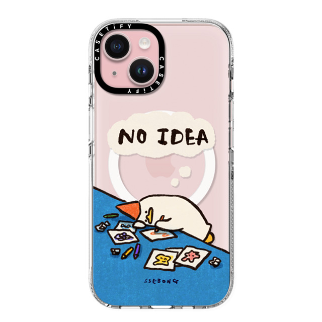 SSEBONG x CASETiFY iPhone 15 ケース クリア クリア ケース MagSafe対応 No idea