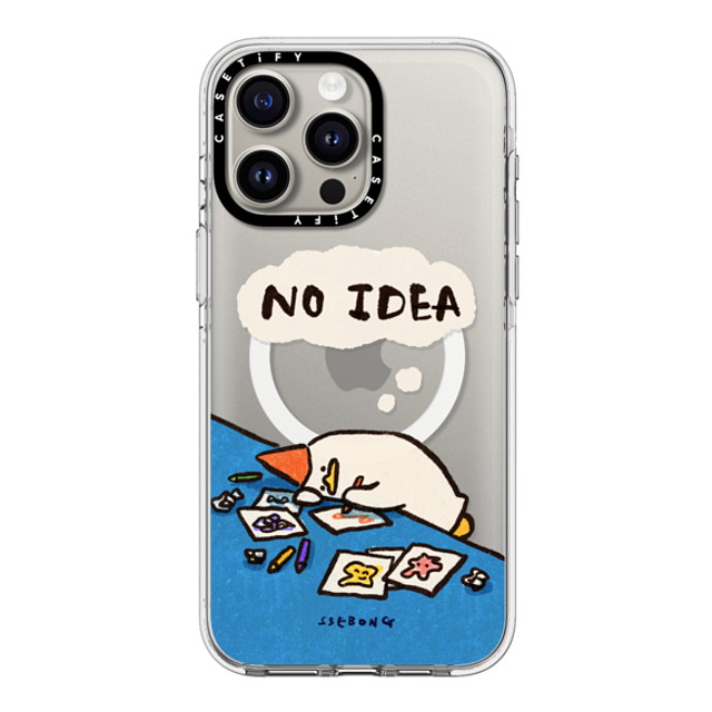 SSEBONG x CASETiFY iPhone 15 Pro Max ケース クリア クリア ケース MagSafe対応 No idea