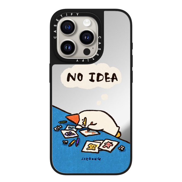 SSEBONG x CASETiFY iPhone 15 Pro Case Silver on Black ミラーケース MagSafe対応 No idea SSEBONG x CASETiFY iPhone 15 Pro Case Silver on Black ミラーケース MagSafe対応 No idea