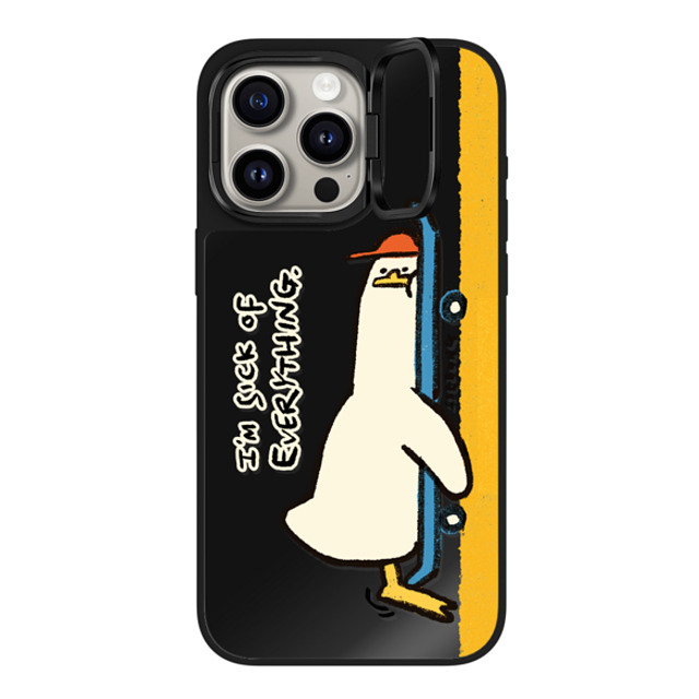 SSEBONG x CASETiFY iPhone 15 Pro Max Case Animal,Cartoon Black on Black ミラー リングスタンドケース MagSafe対応 I'M SICK OF EVERYTHING Mother's Day SSEBONG x CASETiFY iPhone 15 Pro Max Case Animal,Cartoon Black on Black ミラー リングスタンドケース MagSafe対応 I'M SICK OF EVERYTHING Mother's Day