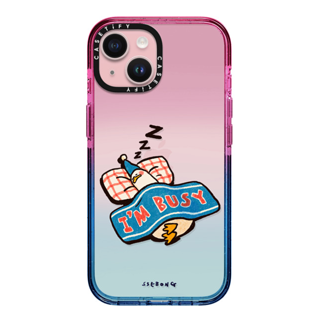 SSEBONG x CASETiFY iPhone 15 ケース Cotton Candy インパクトケース I'm so busy