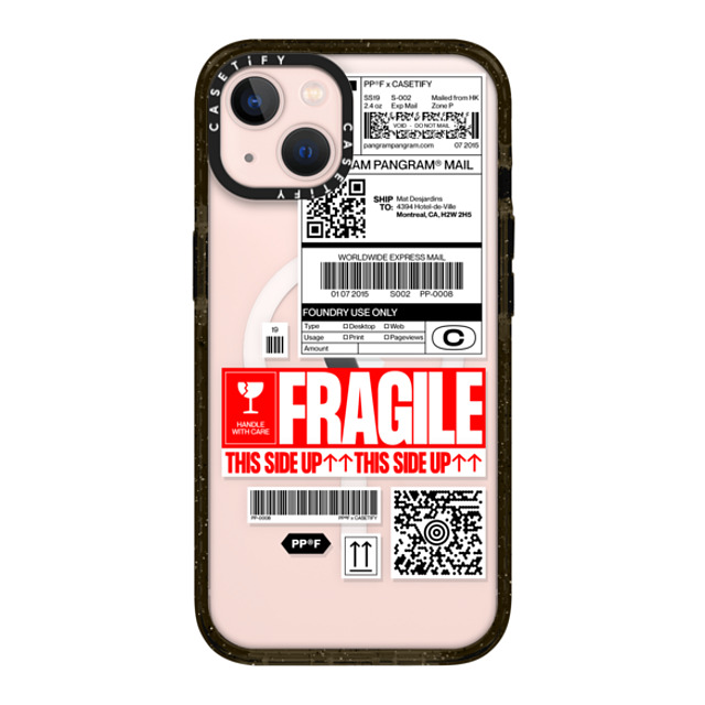 Pangram Pangram x CASETiFY iPhone 13 ケース ブラック インパクトケース MagSafe対応 PP-0008