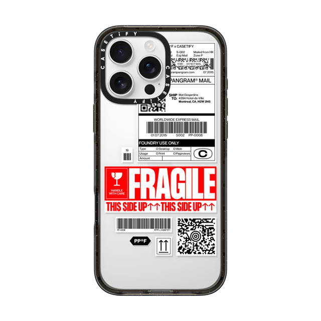 Pangram Pangram x CASETiFY iPhone 16 Pro Max ケース ブラック インパクトケース PP-0008