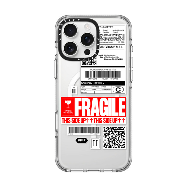 Pangram Pangram x CASETiFY iPhone 16 Pro Max ケース クリア クリア ケース MagSafe対応 PP-0008