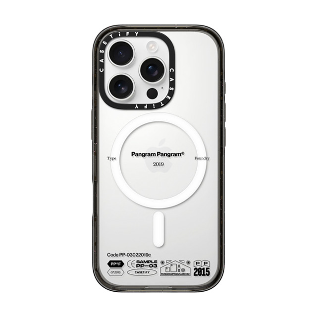 Pangram Pangram x CASETiFY iPhone 16 Pro ケース ブラック インパクトケース MagSafe対応 PP-03 Black Back to School Pangram Pangram x CASETiFY iPhone 16 Pro ケース ブラック インパクトケース MagSafe対応 PP-03 Black Back to School