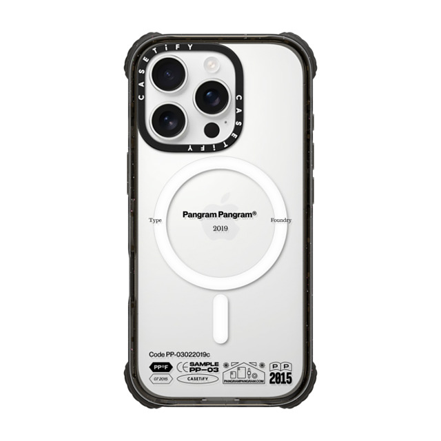 Pangram Pangram x CASETiFY iPhone 16 Pro Case Black ウルトラ インパクトケース MagSafe 対応 PP-03 Black Back to School Pangram Pangram x CASETiFY iPhone 16 Pro Case Black ウルトラ インパクトケース MagSafe 対応 PP-03 Black Back to School