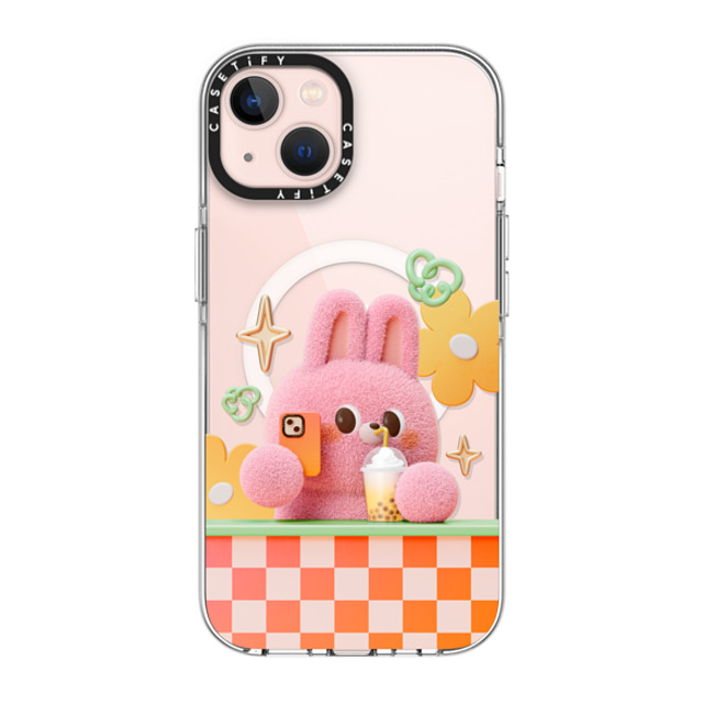 Bonnie Lu x CASETiFY iPhone 13 ケース クリア クリア ケース MagSafe対応 Selfie by Bonnie Lu