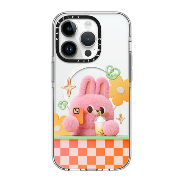 Bonnie Lu x CASETiFY iPhone 14 Pro ケース クリア クリア ケース MagSafe対応 Selfie by Bonnie Lu