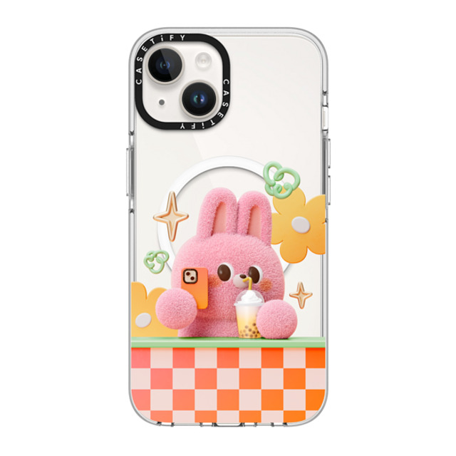 Bonnie Lu x CASETiFY iPhone 14 Case Clear Clear Case MagSafe Compatible Selfie by Bonnie Lu Bonnie Lu x CASETiFY iPhone 14 Case Clear Clear Case MagSafe Compatible Selfie by Bonnie Lu