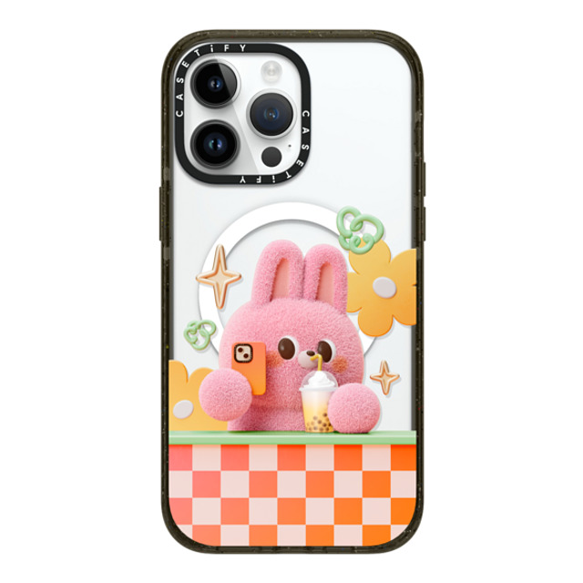 Bonnie Lu x CASETiFY iPhone 14 Pro Max ケース ブラック インパクトケース MagSafe対応 Selfie by Bonnie Lu