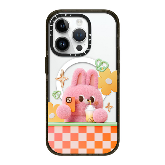 Bonnie Lu x CASETiFY iPhone 14 Pro ケース ブラック インパクトケース MagSafe対応 Selfie by Bonnie Lu