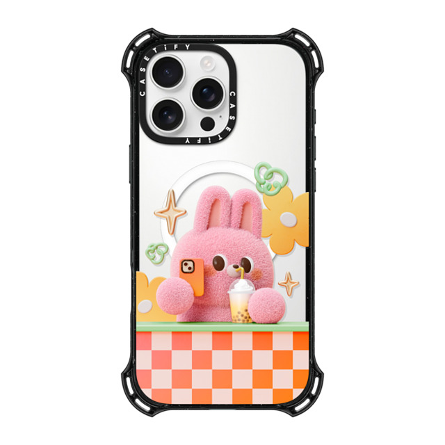 Bonnie Lu x CASETiFY iPhone 16 Pro Max ケース ブラック バウンスケース Selfie by Bonnie Lu