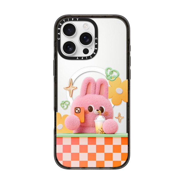 Bonnie Lu x CASETiFY iPhone 16 Pro Max ケース ブラック インパクトケース MagSafe対応 Selfie by Bonnie Lu