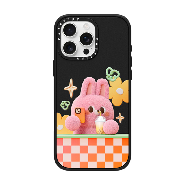 Bonnie Lu x CASETiFY iPhone 16 Pro Max ケース マットブラック インパクトケース MagSafe対応 Selfie by Bonnie Lu