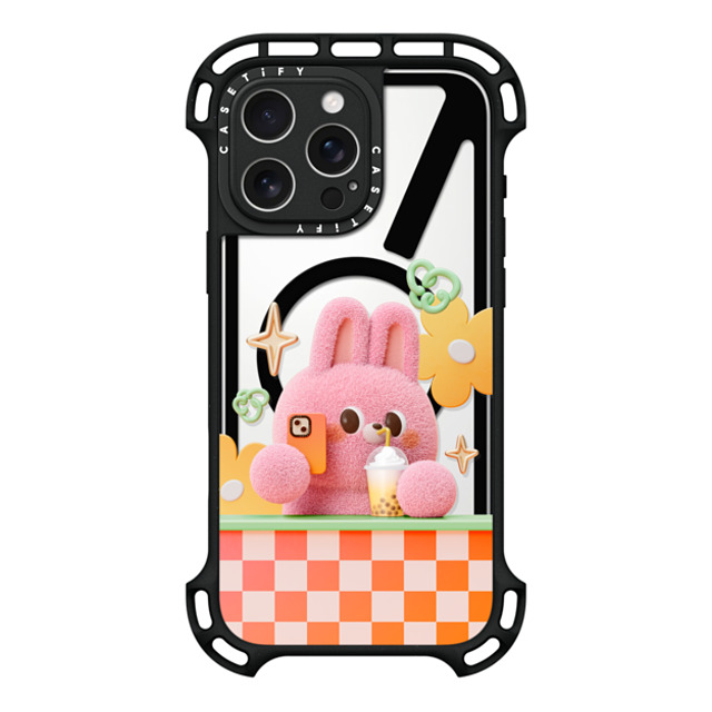 Bonnie Lu x CASETiFY iPhone 16 Pro Max ケース ブラック ウルトラ バウンスケース MagSafe対応 Selfie by Bonnie Lu