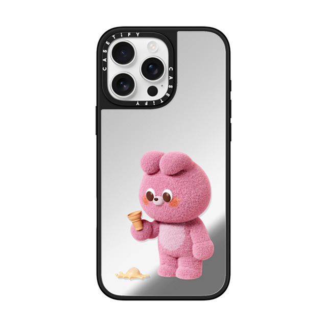 Bonnie Lu x CASETiFY iPhone 16 Pro Max Case Silver on Black ミラーケース MagSafe対応 My Ice Cream Back to School Bonnie Lu x CASETiFY iPhone 16 Pro Max Case Silver on Black ミラーケース MagSafe対応 My Ice Cream Back to School