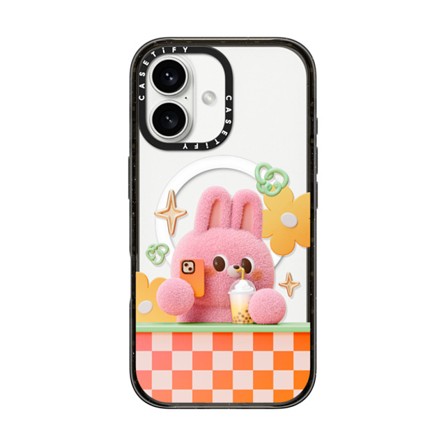 Bonnie Lu x CASETiFY iPhone 16 ケース ブラック インパクトケース MagSafe対応 Selfie by Bonnie Lu