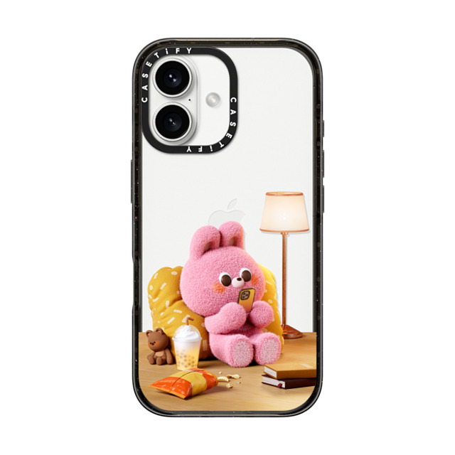 Bonnie Lu x CASETiFY iPhone 16 ケース ブラック インパクトケース Chill Time Back to School Bonnie Lu x CASETiFY iPhone 16 ケース ブラック インパクトケース Chill Time Back to School