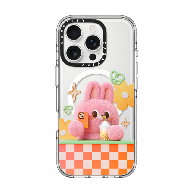 Bonnie Lu x CASETiFY iPhone 16 Pro ケース クリア クリア ケース MagSafe対応 Selfie by Bonnie Lu