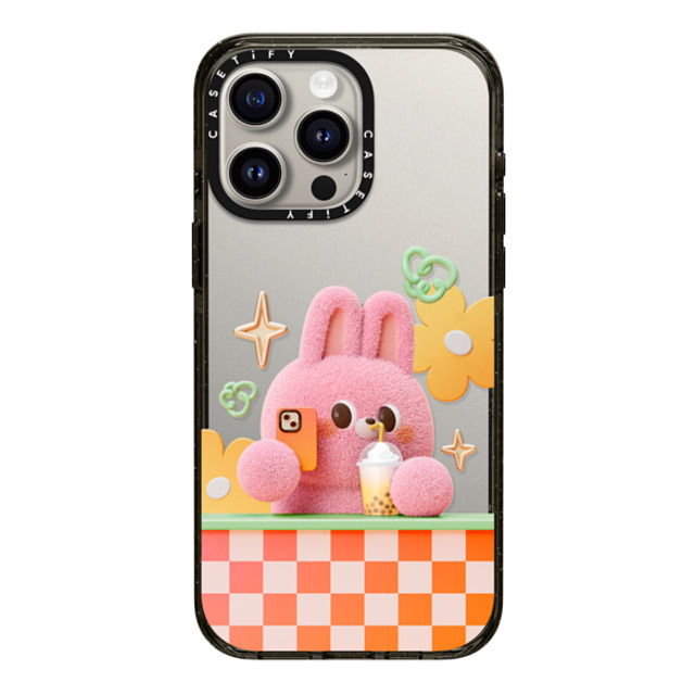 Bonnie Lu x CASETiFY iPhone 15 Pro Max ケース ブラック インパクトケース Selfie by Bonnie Lu