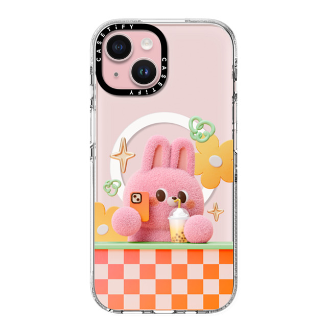 Bonnie Lu x CASETiFY iPhone 15 ケース クリア クリア ケース MagSafe対応 Selfie by Bonnie Lu