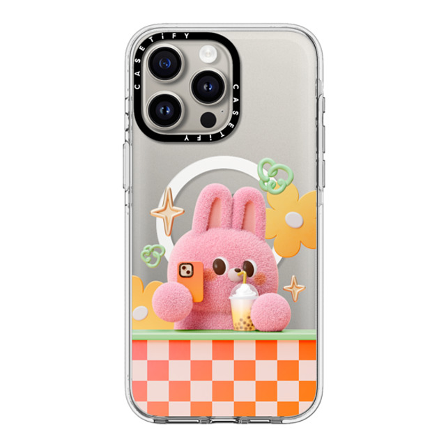 Bonnie Lu x CASETiFY iPhone 15 Pro Max ケース クリア クリア ケース MagSafe対応 Selfie by Bonnie Lu