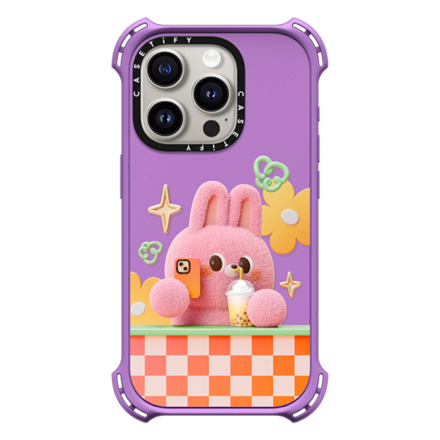Bonnie Lu x CASETiFY iPhone 15 Pro Case Matte Purple バウンスケース Selfie by Bonnie Lu Bonnie Lu x CASETiFY iPhone 15 Pro Case Matte Purple バウンスケース Selfie by Bonnie Lu