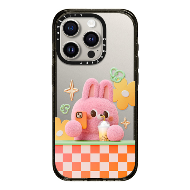 Bonnie Lu x CASETiFY iPhone 15 Pro ケース ブラック インパクトケース Selfie by Bonnie Lu