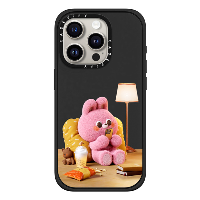 Bonnie Lu x CASETiFY iPhone 15 Pro ケース マットブラック インパクトケース MagSafe対応 Chill Time Back to School Bonnie Lu x CASETiFY iPhone 15 Pro ケース マットブラック インパクトケース MagSafe対応 Chill Time Back to School