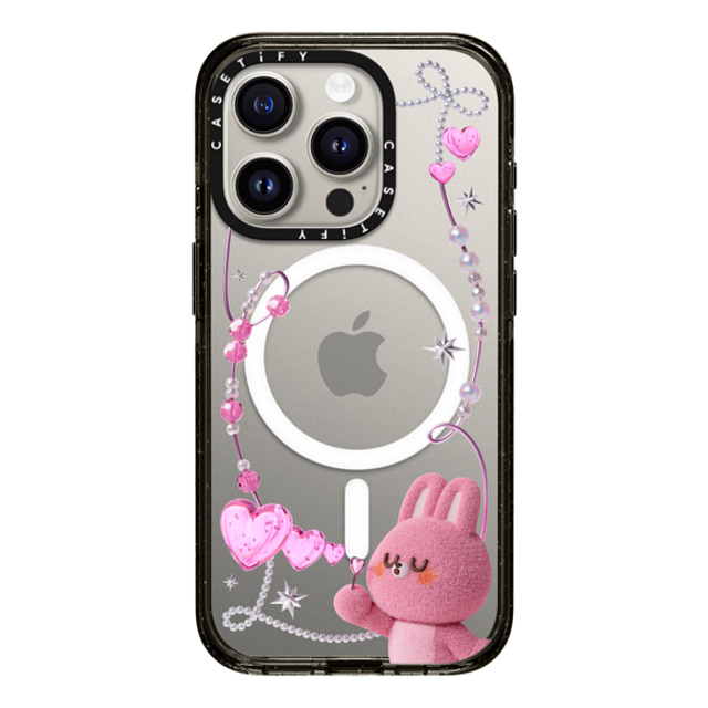 Bonnie Lu x CASETiFY iPhone 15 Pro Case Black Impact Case MagSafe Compatible Blowing Bubbles Mother's Day Bonnie Lu x CASETiFY iPhone 15 Pro Case Black Impact Case MagSafe Compatible Blowing Bubbles Mother's Day
