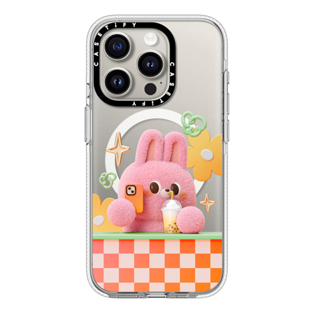 Bonnie Lu x CASETiFY iPhone 15 Pro ケース クリア クリア ケース MagSafe対応 Selfie by Bonnie Lu