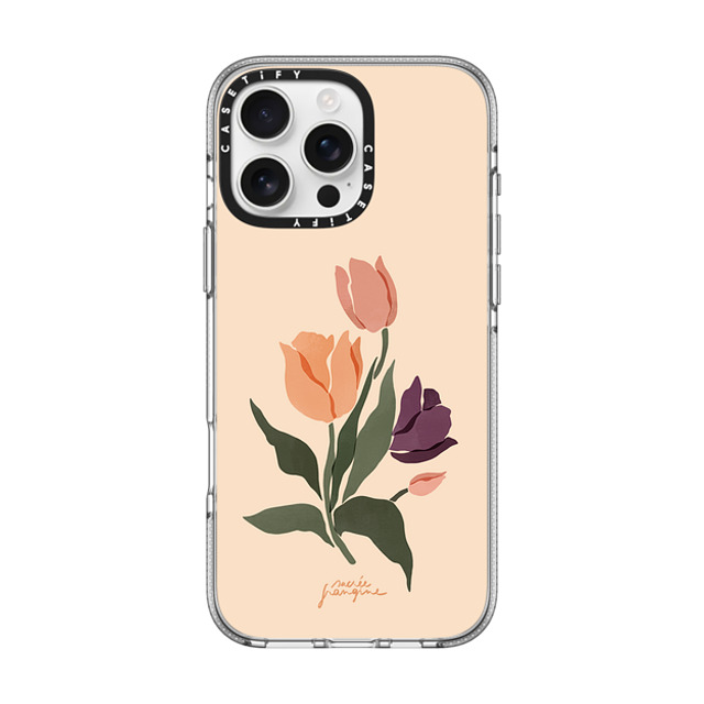 Sacree Frangine x CASETiFY iPhone 16 Pro Max ケース クリア クリア ケース MagSafe対応 Les Tulipes Father's Day Sacree Frangine x CASETiFY iPhone 16 Pro Max ケース クリア クリア ケース MagSafe対応 Les Tulipes Father's Day