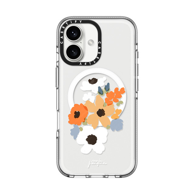 Sacree Frangine x CASETiFY iPhone 16 ケース クリア クリア ケース MagSafe対応 Composition Florale Back to School Sacree Frangine x CASETiFY iPhone 16 ケース クリア クリア ケース MagSafe対応 Composition Florale Back to School
