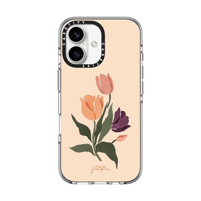 Sacree Frangine x CASETiFY iPhone 16 Case Clear Clear Case MagSafe Compatible Les Tulipes Father's Day Sacree Frangine x CASETiFY iPhone 16 Case Clear Clear Case MagSafe Compatible Les Tulipes Father's Day