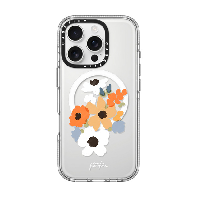 Sacree Frangine x CASETiFY iPhone 16 Pro ケース クリア クリア ケース MagSafe対応 Composition Florale Back to School Sacree Frangine x CASETiFY iPhone 16 Pro ケース クリア クリア ケース MagSafe対応 Composition Florale Back to School